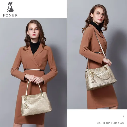 Vista 7 de Leather Handbag for Women Ladies Top Handle Tote Crossbody Shoulder Bag