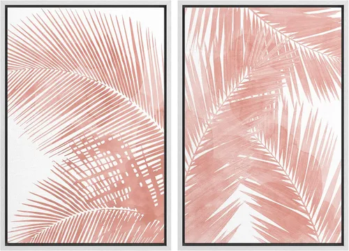 Vista 14 de SIGNWIN Lienzo enmarcado para pared, ilustraciones abstractas texturizadas en tonos beige terrosos, arte moderno, decorativo, contemporáneo