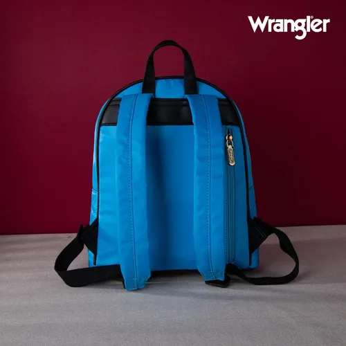 Vista 5 de Montana West Mochila Wrangler para mujer, mochila acolchada para uso casual, Azulclaro
