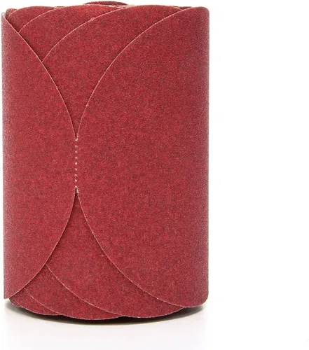 Vista 8 de 3M Discos abrasivos Stikit rojos, 01116, 15.24 cm, P80, 100 discos por rollo