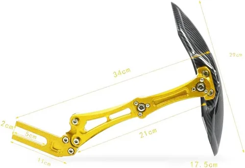Vista 6 de Universal motocicleta rueda trasero guardabarros neumático Splash para TMAX 530 GN125 Z900, B