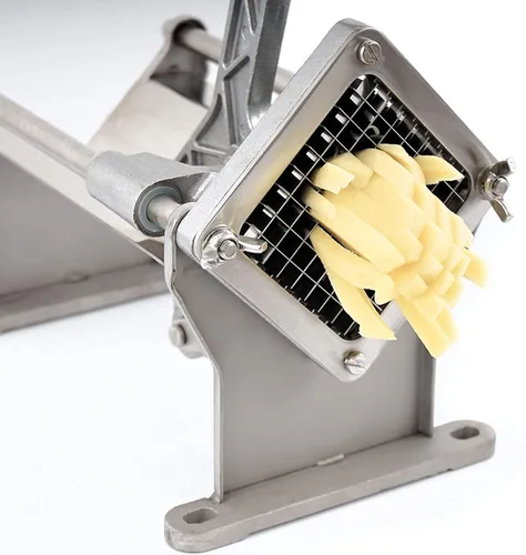 Vista 6 de uyoyous Cortador de patatas fritas, cortador de patatas fritas de montaje en pared para papas fritas con cuchillas de 1/2, 3/8 y 1/4 pulgadas
