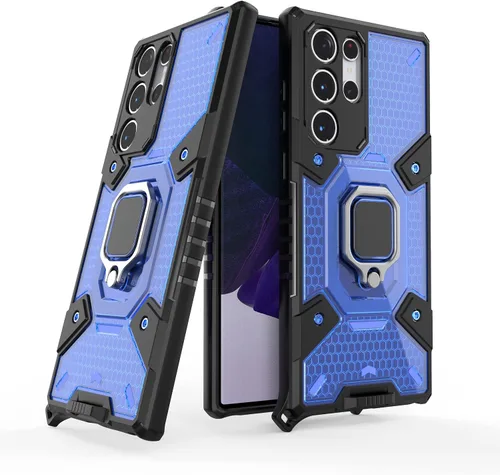 Vista 61 de Funda para 1+ Nord 2 5G, funda para OnePlus Nord 2 5G con funda de soporte, color azul