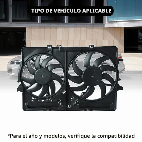 Vista 2 de BLACKHORSE-RACING Ventilador de refrigeración del radiador 620-839