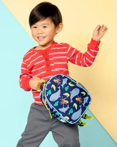 Vista 4 de Simple Joys by Carter's Mini mochila, océano azul, talla única