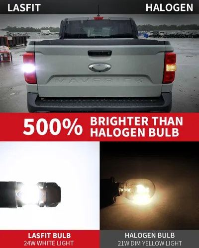 Vista 3 de LASFIT Bombilla LED T3 WT21W WT21W WT21 WT21W/7W Canbus sin errores para Ford Maverick XL XLT Lariat 2022 2023 2024, accesorios 2021 2022 F150 F250