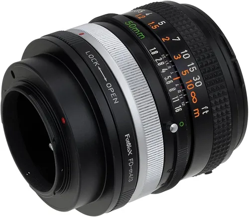 Vista 4 de Fotodiox Adaptador de montaje de lente, lente Canon FD/FL a cámaras Micro 4/3 Olympus PEN y Panasonic Lumix