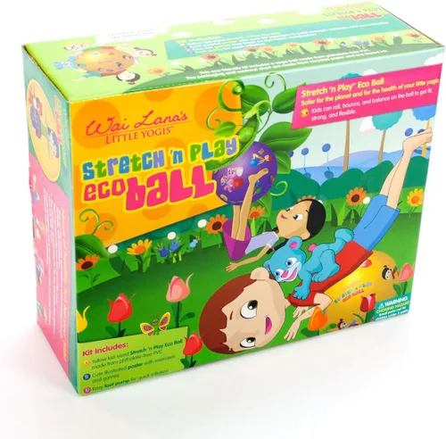 Vista 2 de Wai Lana 's Little Yogis (tm) Stretch 'n Play Eco Ball kit