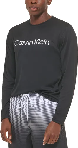 Vista 2 de Calvin Klein Manga larga ligera de secado rápido para hombre, protección UPF 40+