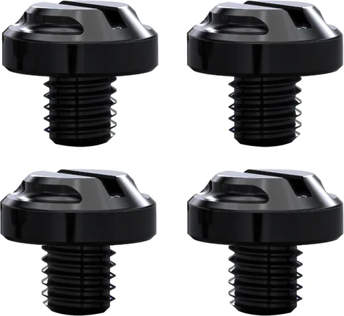 Vista 8 de 4 tapones para agujeros de espejo azul para motocicleta, 2 regulares+2 reversas M8x1.25 (azul, M8>2 regular + 2 reverso)