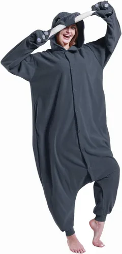 Vista 4 de dressfan Pijama de morsa, disfraz de morsa, disfraz de morsa, disfraz de cosplay