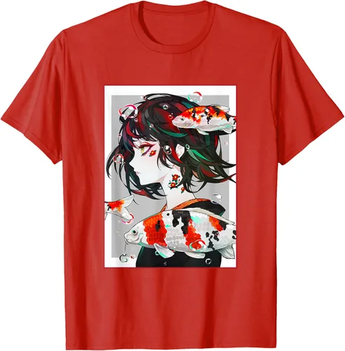 Vista 87 de Camiseta de anime anime japonés estético Otaku Negro