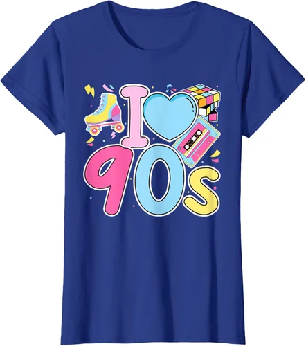 Vista 62 de I Love 90's Retro Style Nostalgia Vibe Funny 1990's Party T-Shirt Negro