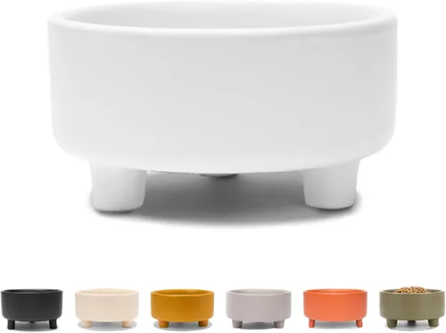 Vista 12 de Waggo Uplift - Tazón de cerámica para perros para razas pequeñas, medianas y grandes, pesado y duradero, para alimentos y agua, apto para Crema