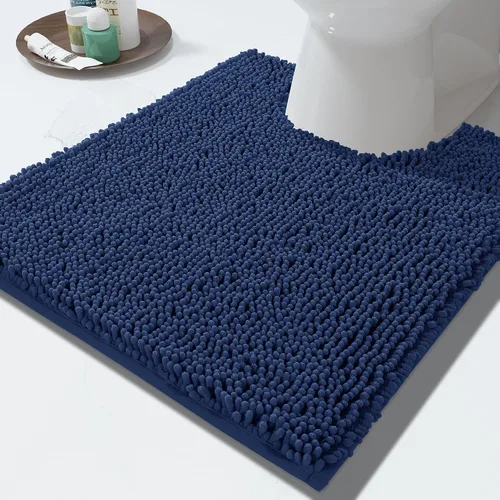 Vista 99 de Yimobra Tapetes de baño lavables, de chenilla súper suave y absorbente, para suelo y alfombra, de secado rápido, antideslizante, para bañera y Beige
