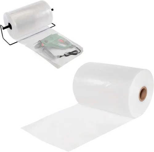 Vista 11 de APQ - Rollo de tubo de polietileno transparente, 2 pulgadas x 2200 pies. Tubo de bolsa de polietileno de 2 mil. Rollo de tubo de polietileno