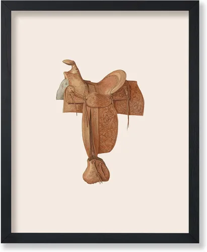 Vista 7 de Poster Master Póster vintage de cuero para silla de montar, estampado retro de vaquero, arte de silla de montar, diseño occidental, impresión