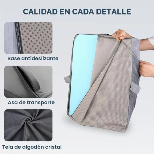 Vista 9 de Almohadas de Elevación de Piernas Ajustables de 3 Alturas para Después de Cirugía–Refuerzo de Espuma Viscoelástica para Ambas Piernas, con Soporte