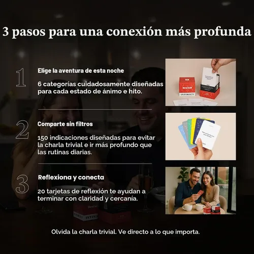 Vista 4 de BestSelf Intimacy Deck - 170 tarjetas de conversación para parejas