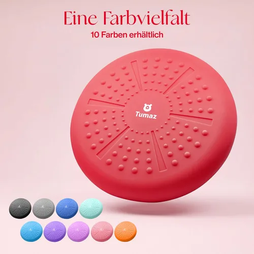 Vista 6 de Cojín Tambaleante Tumaz - Asiento Móvil para Mejorar la Postura al Sentarse y Mantenerse Concentrado para Niños con Necesidades Sensoriales, Disco