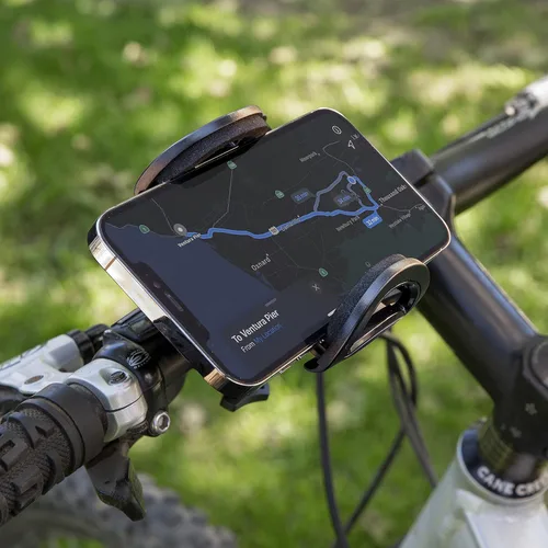 Vista 5 de Scosche HFBM01 Handleit Soporte de teléfono para manillar de bicicleta con soporte universal para dispositivos móviles compatibles, ajustable