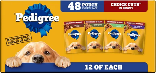 Vista 17 de Pedigree Choice Cuts - Bolsa de comida húmeda para perros, favoritos de carne de res, 3.5 onzas, 30