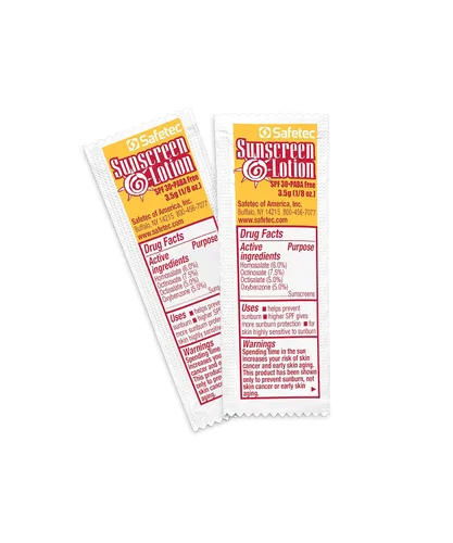 Vista 9 de Safetec Protector solar, 0.12 oz. (.123 oz.) Bolsa 25ct. Caja (24 cajas/caja) SPF 30