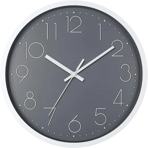 Vista 11 de Reloj de pared, relojes de pared de cocina, reloj silencioso redondo, clásico, funciona con pilas, diseño moderno y estilo para sala de estar