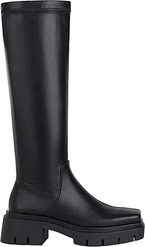 Vista 4 de vivianly Women's Chunky Heel Knee high Boots Zipper Square Toe Platform Booties