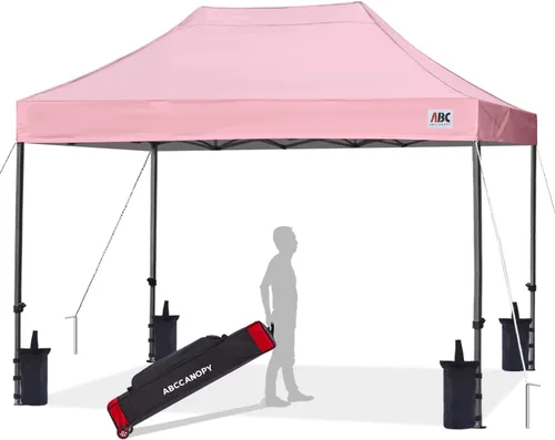 Vista 62 de ABCCANOPY Toldo Desplegable – Carpa/Toldo Portátil para Patio Exterior de 8 x 8 Pies, Resistente para Patio Trasero y Terraza con 4 Sacos de Arena