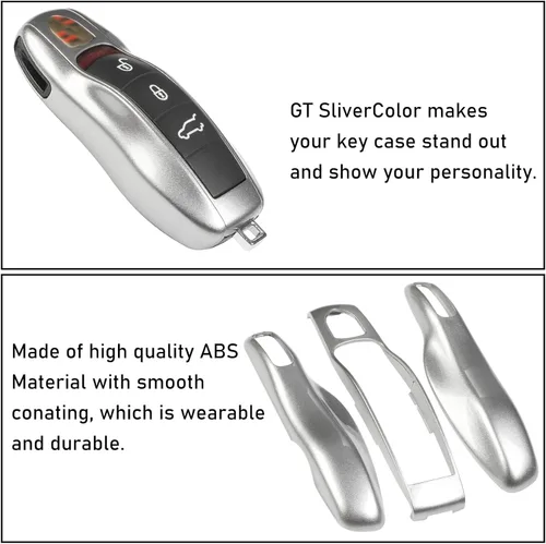 Vista 24 de Jaronx Funda compatible con llavero Porsche para Cayenne Panamera Macan 911