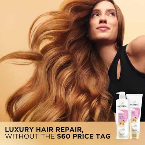 Vista 12 de Pantene Pro-V Miracles Infinite Lengths Biotina + Champú sin sulfato de colágeno 13.5 onzas líquidas