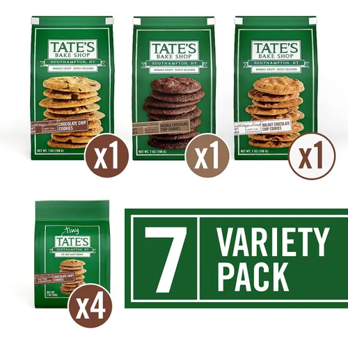 Vista 2 de Tate's Bake Shop Paquete variado de galletas con chispas de chocolate, 7 bolsas