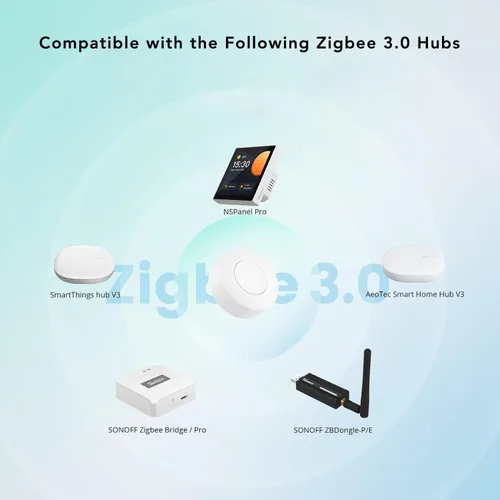 Vista 5 de Interruptor Zigbee SONOFF, SNZB-01P Botón de Pulso Inalámbrico, Soporta la Creación de Escenas Inteligentes, Activa los Dispositivos Conectados