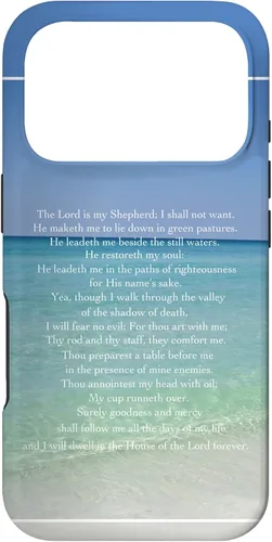 Vista 30 de Psalm 23 Beautiful Christian Beach - Funda para iPhone 17