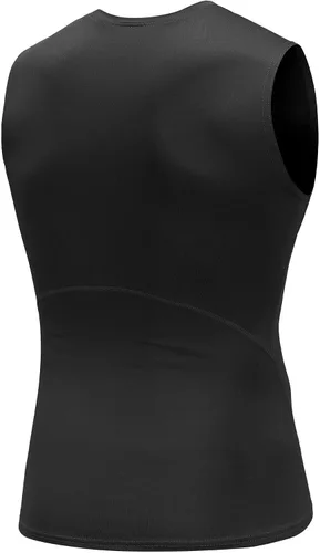 Vista 4 de Holure Camiseta sin mangas de compresión para hombre, paquete de 5 unidades, camiseta atlética para fisicoculturismo