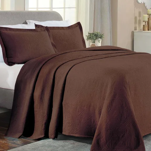 Vista 7 de Superior Juego de colcha de algodón de 2 piezas, diseño de círculos celtas, decoración de cama para el hogar, 1 funda de almohada, manta