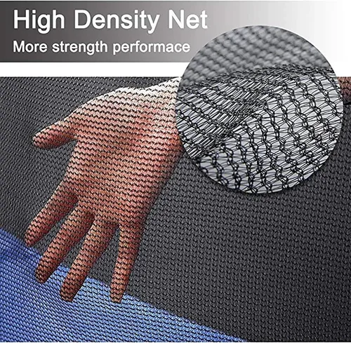 Vista 4 de Trampoline Safety Replacement Net, Trampoline Guard Nets for 8FT,10FT,12FT,14FT,15FT,16FTUsing Round Frame with Top Ring Enclosure System, Net Only
