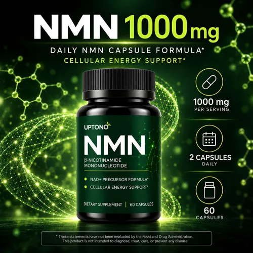 Vista 2 de NMN 1000 mg β-Nicotinamide Mononucleotide, NAD+ Precursor, 60 Capsules