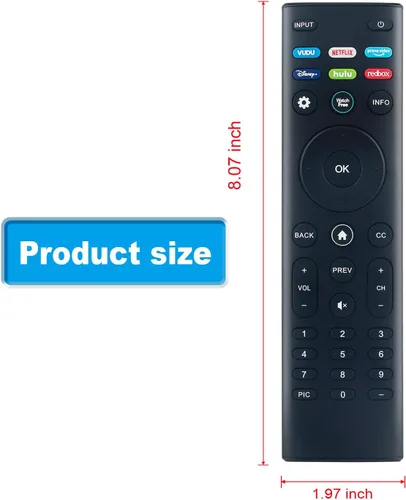 Vista 2 de XRT140R - Control remoto de repuesto compatible con VIZIO SmartCast TV M50Q7-H1 M55Q7-H1 M55Q8-H1 P85QX-H1 M65Q7-H1 M65Q8-H1 M506X-H9 M506XH9