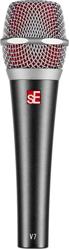 Vista 18 de SE ELECTRONICS V7 Micrófono dinámico para canto, voz y grabación de estudio, micrófono profesional de mano XLR con bobina de voz de aluminio