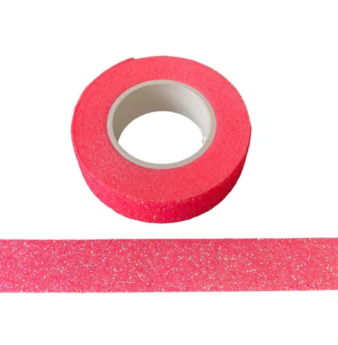 Vista 10 de Syntego Cinta Washi con purpurina decorativa para manualidades, autoadhesiva, con purpurina (oro rosa oscuro)