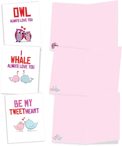 Vista 3 de The Best Card Company - Juego de 10 divertidas tarjetas de notas de humor en blanco surtidas de 4 x 5.12 pulgadas con sobres para jugar con palabras