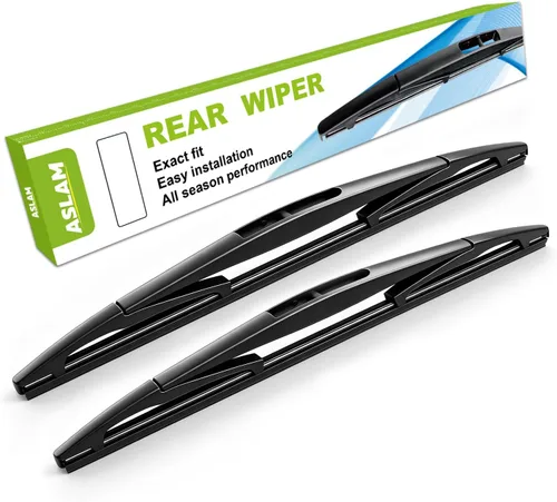 Vista 20 de Limpiaparabrisas trasero, ASLAM limpiaparabrisas trasero tipo E 10A para Toyota Rav4 2013-2017, Jeep Compass 2016-2017 Ajuste exacto (2 unidades)