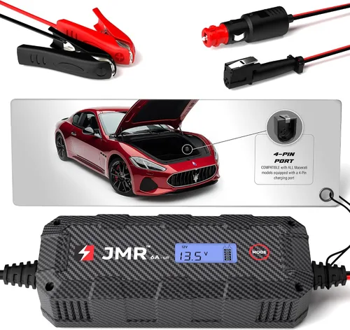 Vista 11 de Cargador de batería JMR para Maserati MC20 GranTurismo Levante Quattroporte Grecale Ghibli GranCabrio todos los modelos, cargador de goteo