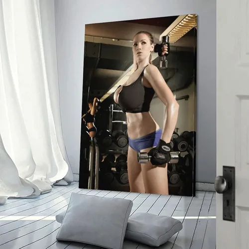 Vista 3 de AOMACA Pósteres estéticos para habitación de Jordan Carver Big Boobs Mujeres en Fitness Póster Sexy Lienzo Pintura Arte Póster de Pared