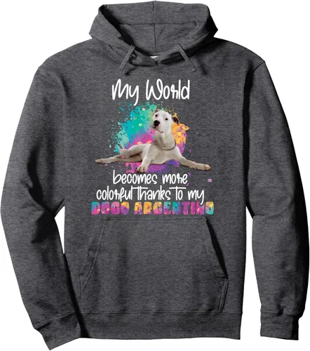 Vista 3 de Gracias a mi Dogo argentino perros perro mamá ropa colores Jersey sudadera con capucha