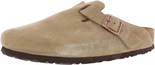 Vista 9 de Birkenstock Zuecos de gamuza Boston para mujer