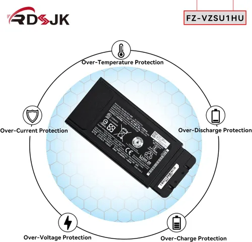 Vista 6 de FZ-VZSU1HU VZSU1HU FZ-VZSU1HAU VZSU1HAU - Batería para portátil Panasonic Toughbook 55 FZ-55 Mk1 Mk2 FZ-VZSU1 Series 3INR19/66-2 10.8V 68Wh/6300mAh