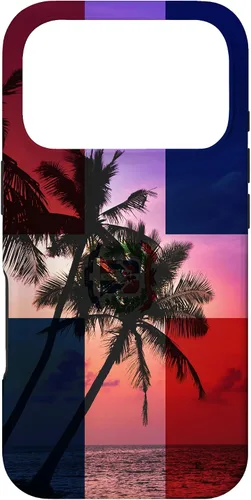 Vista 30 de Tropical Ocean Dominican Republic Flag - Dominican Pride Case for iPhone 17